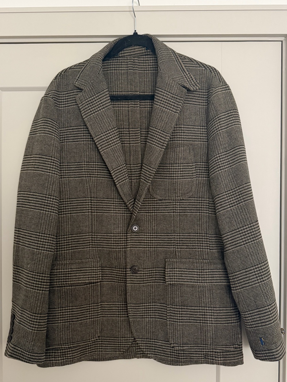 Ralph Lauren Brown & Black Glen Plaid Blazer
